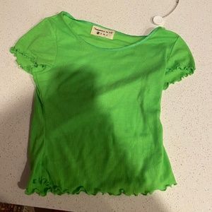 Neon green tee